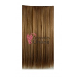 Extensie de par cu 5 Clips On delux simpla dreapta de 50 cm, Blond inchis 7202005